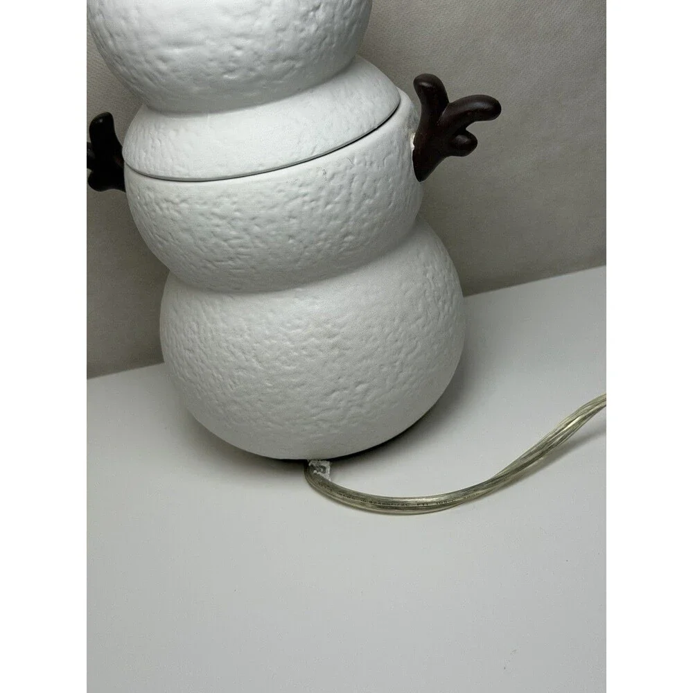 Gold Canyon Jolly Snowman Candle Warmer Scent Pod Electric Holiday Box 82997